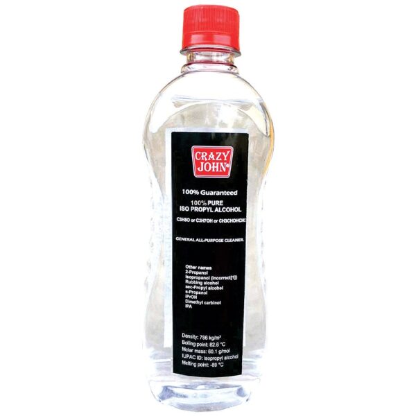 Crazy john's 99.9% Pure IPA isopropyl Alcohol 500 ml